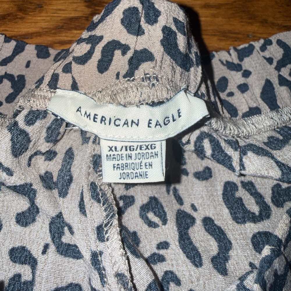 American Eagle. Leopard Ruffle Bottom Elastic Wai… - image 3